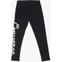 Colanti pentru Fete - Colanti Converse Stretch Cotton Printed Leggings Black Fete (BM 16478943) - B-mall.ro
