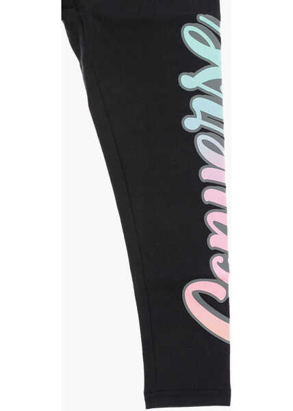 Colanti Converse Side Logo Print High Waist Leggings Black Fete (BM 16478964) 2