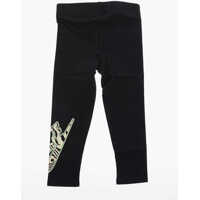 Colanti pentru Fete - Colanti Nike Side Logo Print Leggings Black Fete (BM 16478967) - B-mall.ro