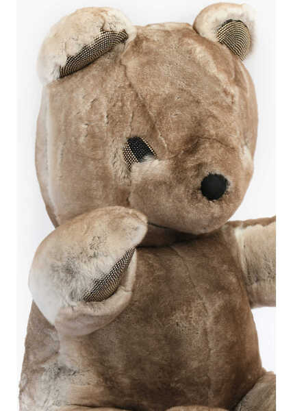 Huse mobil & tablete Philipp Plein Real Fur Teddy Bear 70 Soft Toy With Rhinestone Embellishmen Brown Barbati (BM 16479051) 2