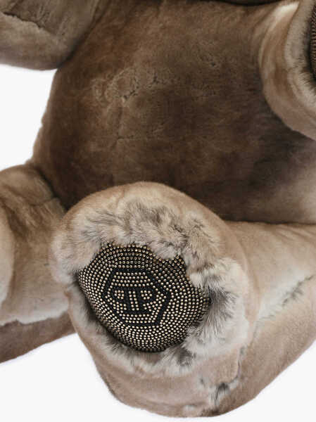 Huse mobil & tablete Philipp Plein Real Fur Teddy Bear 70 Soft Toy With Rhinestone Embellishmen Brown Barbati (BM 16479051) 4