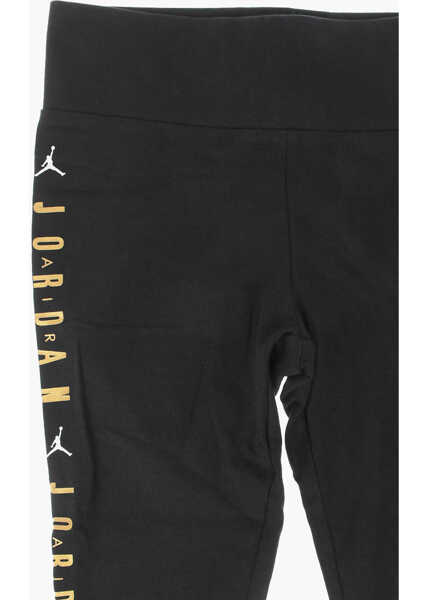 Colanti Nike Air Jordan High-Waisted Jumpman Leggings With Golden Letteri Black Fete (BM 16479060) 2