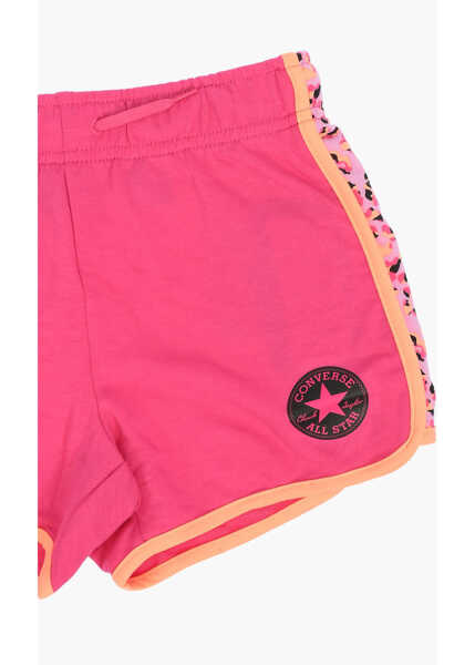 Pantaloni scurti Converse All Star Chuck Taylor Animal Patterned Side Band Shorts Pink Baieti (BM 16479072) 2