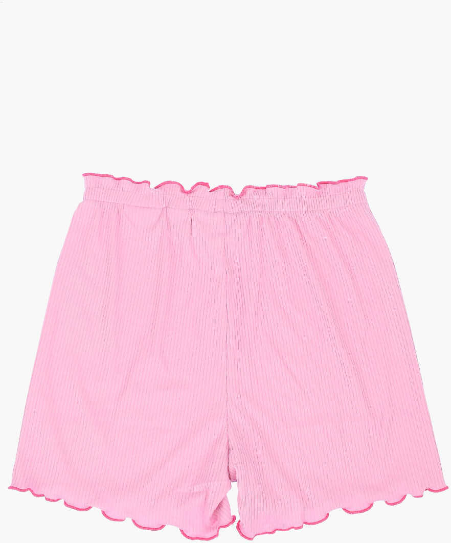 Pantaloni scurti Converse All Star Chuck Taylor Ribbed Shorts With Scalloped Hem Pink Baieti (BM 16479081) 3