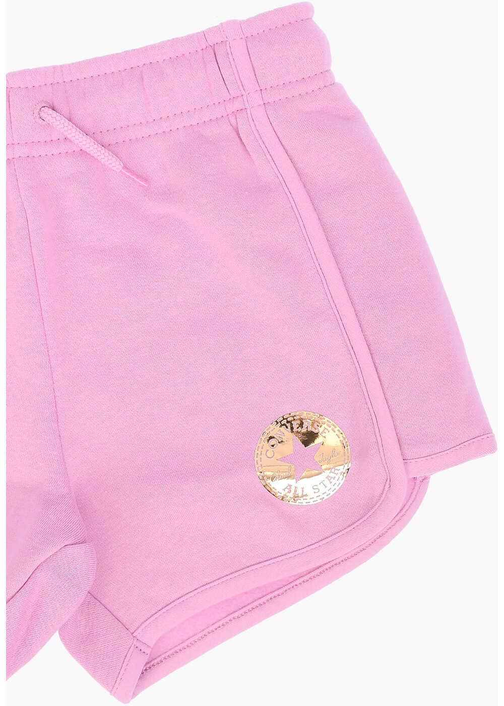 Pantaloni scurti Converse All Star Chuck Taylor Logo Printed Sweatshorts Pink Baieti (BM 16479087) 2