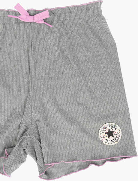 Pantaloni scurti Converse All Star Chuck Taylor Ribbed Shorts With Scalloped Hem Gray Baieti (BM 16479126) 2