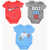 Nike Printed Set 3 Bodysuits Multicolor