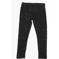 Colanti pentru Fete - Colanti Converse All Star Chuck Taylor Stars Printed Leggings Black Fete (BM 16479150) - B-mall.ro