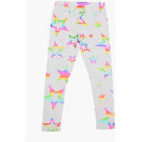 Colanti pentru Fete - Colanti Converse All Star Chuck Taylor Stars Printed Leggings Gray Fete (BM 16479153) - B-mall.ro