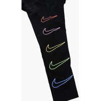 Colanti pentru Fete - Colanti Nike Side Printed Leggings Black Fete (BM 16479168) - B-mall.ro