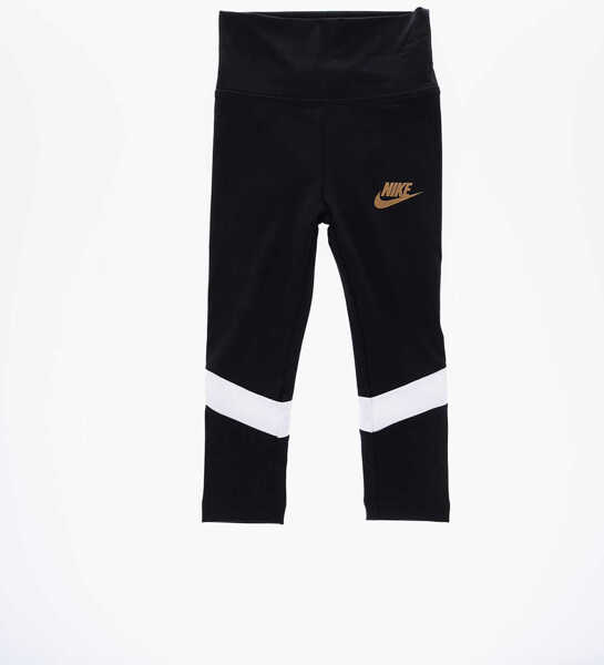 Colanti Nike Contrasting Bands Logo Printed Leggings Black Fete (BM 16479171) 2