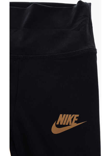 Colanti Nike Contrasting Bands Logo Printed Leggings Black Fete (BM 16479171) 4