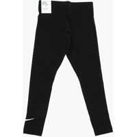 Colanti pentru Fete - Colanti Nike Drawstring Waist Tight Fit Leggings Black Fete (BM 16479183) - B-mall.ro
