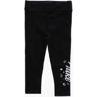 Colanti Logo Printed Solid Color Leggings Fete