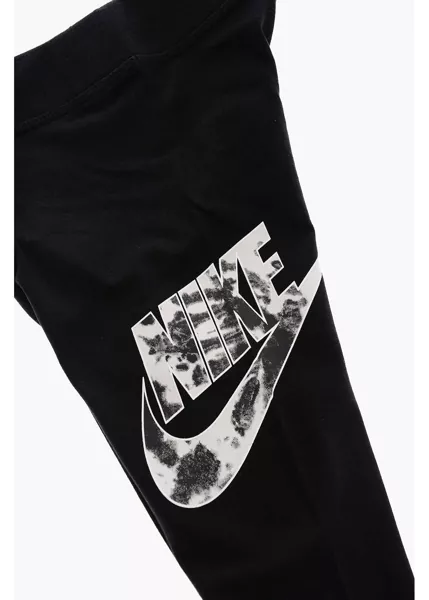 Colanti Nike Logo Printed Tie Dye Effect Stretch Leggings Black Fete (BM 16479201) 3