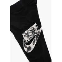 Colanti pentru Fete - Colanti Nike Logo Printed Tie Dye Effect Stretch Leggings Black Fete (BM 16479201) - B-mall.ro