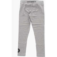 Colanti pentru Fete - Colanti Converse All Star Chuck Taylor Solid Color Wordmark Leggings Gray Fete (BM 16479222) - B-mall.ro