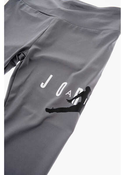 Colanti Nike Air Jordan Logo Printed Solid Color Jumpman Leggings Gray Fete (BM 16479234) 2