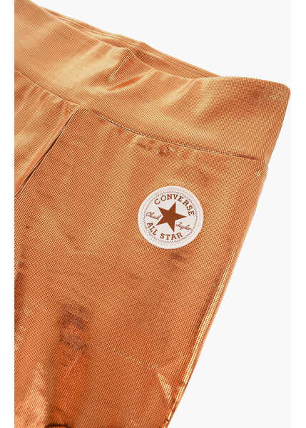 Colanti Converse All Star Chuck Taylor High Waist Holographic Effect Leggings Orange Fete (BM 16479243) 2