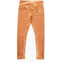 Colanti pentru Fete - Colanti Converse All Star Chuck Taylor High Waist Holographic Effect Leggings Orange Fete (BM 16479243) - B-mall.ro