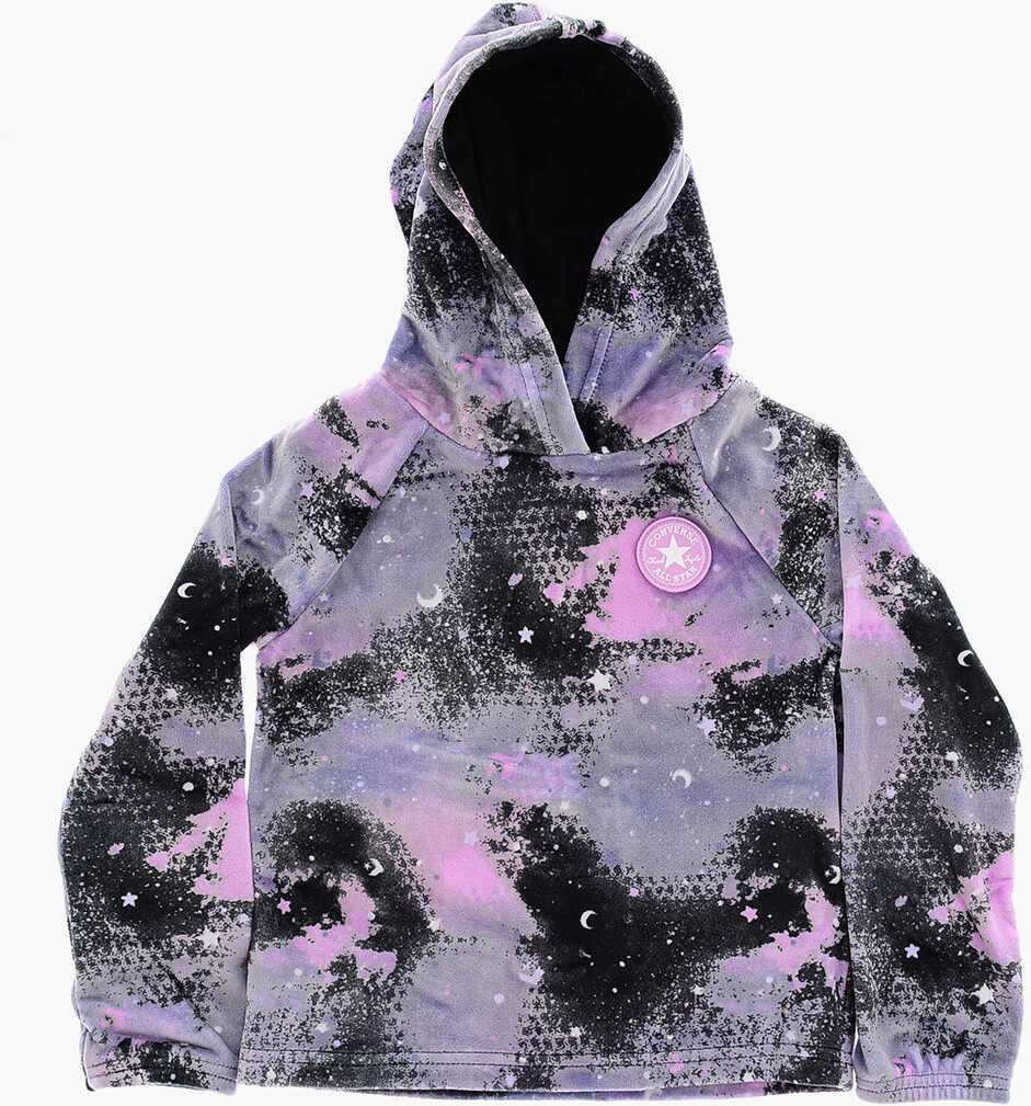 Colanti Converse All Star Chuck Taylor Velour Tie Dye Effect Sweatshirt And L Violet Fete (BM 16479258) 2