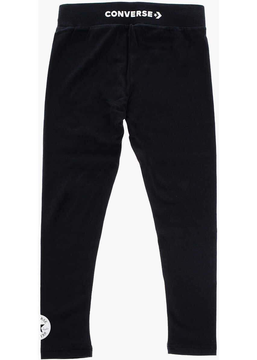Colanti Converse All Star Chuck Taylor Solid Color Wordmark Leggings Black Fete (BM 16479267) 2