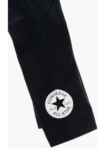 Colanti Converse All Star Chuck Taylor Solid Color Wordmark Leggings Black Fete (BM 16479267) 3