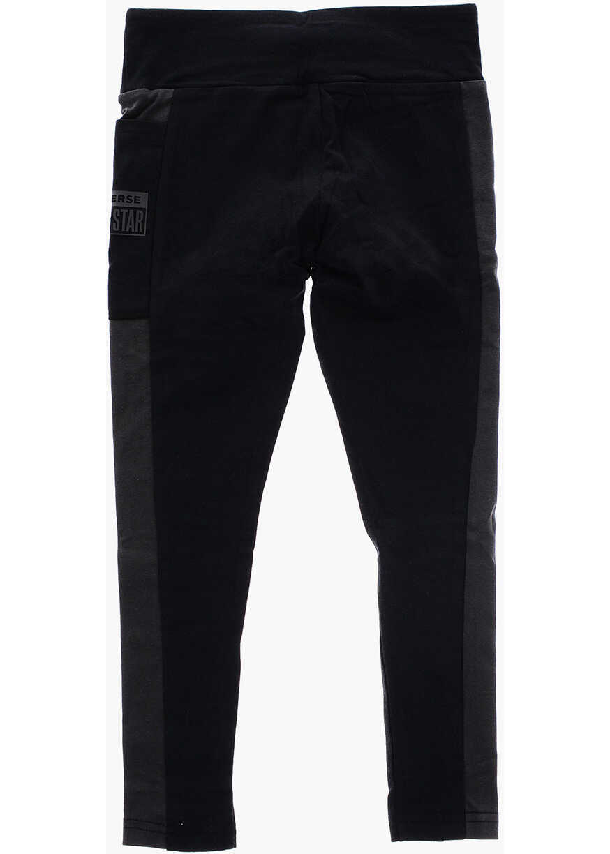 Colanti Converse Stretch Cotton Leggings With Side Pocket Black Fete (BM 16479270) 2