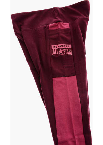 Colanti Converse Stretch Cotton Leggings With Side Pocket Burgundy Fete (BM 16479273) 3