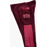 Colanti pentru Fete - Colanti Converse Stretch Cotton Leggings With Side Pocket Burgundy Fete (BM 16479273) - B-mall.ro