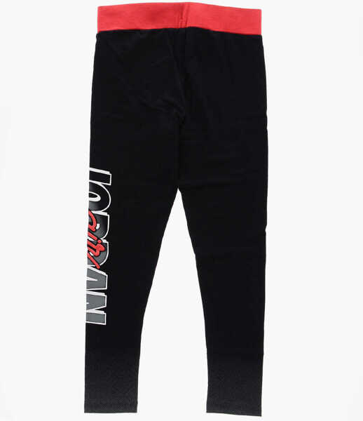 Colanti Nike Air Jordan Cotton Stretch Leggings With Side Printed Black Fete (BM 16479282) 2