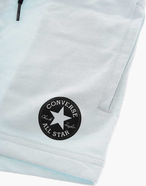 Pantaloni scurti Converse All Star Chuck Taylor Fleeced Shorts With Contrasting Laces Light Blue Baieti (BM 16479285) 2