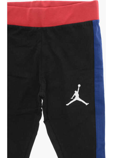 Colanti Nike Air Jordan Stretch Cotton Leggings With Contrasting Bands Black Fete (BM 16479300) 2