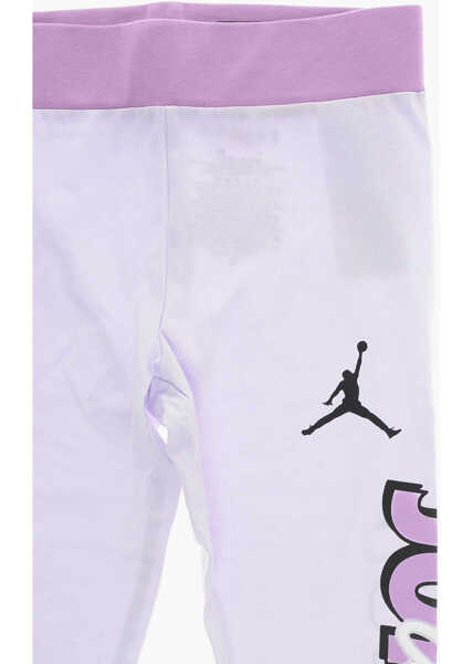 Colanti Nike Air Jordan Logo Printed Stretch Cotton Leggings Pink Fete (BM 16479303) 2