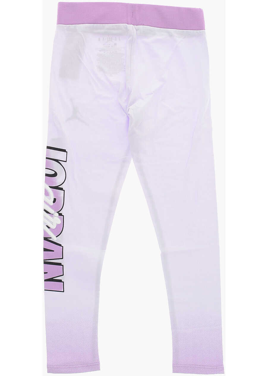 Colanti Nike Air Jordan Logo Printed Stretch Cotton Leggings Pink Fete (BM 16479303) 3