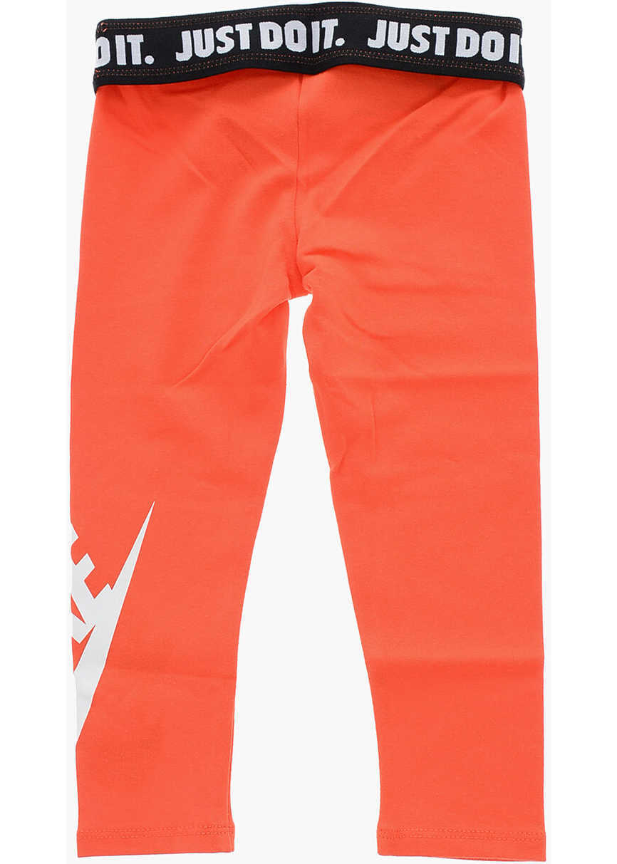 Colanti Nike Logoed Band At The Waist Leggings Orange Fete (BM 16479318) 3