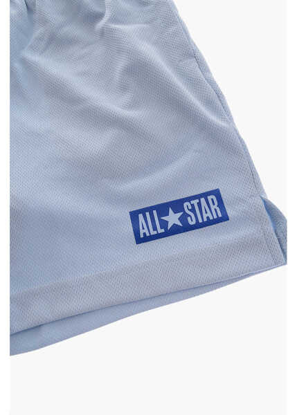 Pantaloni scurti Converse All Star Perforated Fabric Shorts With 2 Pockets Light Blue Baieti (BM 16479342) 2