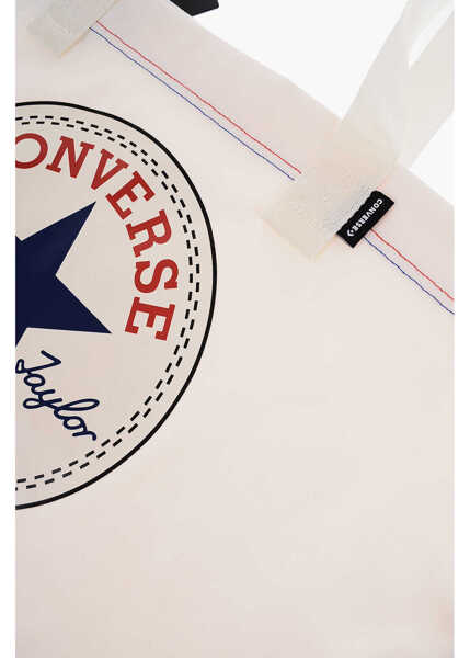 Genti de umar Converse All Star Chuck Taylor Solid Color Tote Bag With Printed Maxi White Barbati (BM 16479351) 2