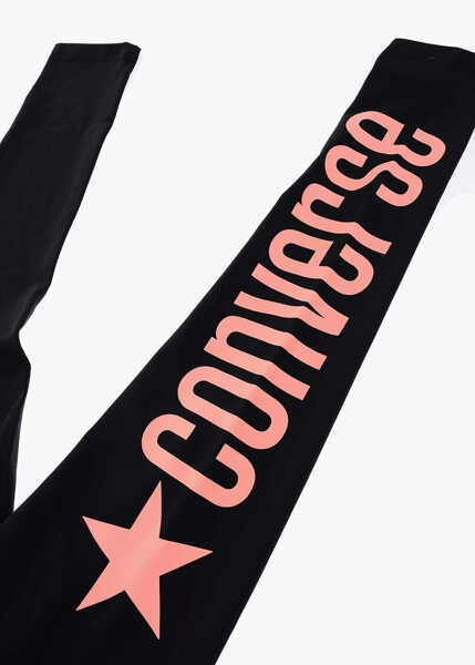 Colanti Converse High Waist Stretch Leggings With Printed Contrasting Logo Black Fete (BM 16479357) 3