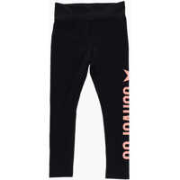 Colanti High Waist Stretch Leggings With Printed Contrasting Logo Fete