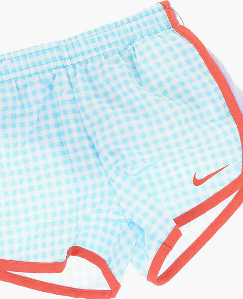 Pantaloni scurti Nike Checked Dri-Fit Shorts With Perforated Side Details Light Blue Baieti (BM 16479360) 3