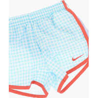 Pantaloni scurti pentru Baieti - Pantaloni scurti Nike Checked Dri-Fit Shorts With Perforated Side Details Light Blue Baieti (BM 16479360) - B-mall.ro
