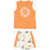 Nike Printed Shorts And Tank Top Set Orange
