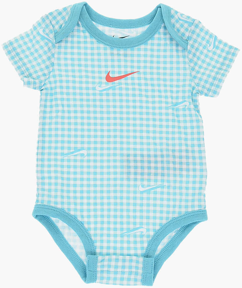 Body-uri Nike Shorts Sleeve Checked 3 Pairs Of Bodysuit Set Multicolor Femei (BM 16479369) 2