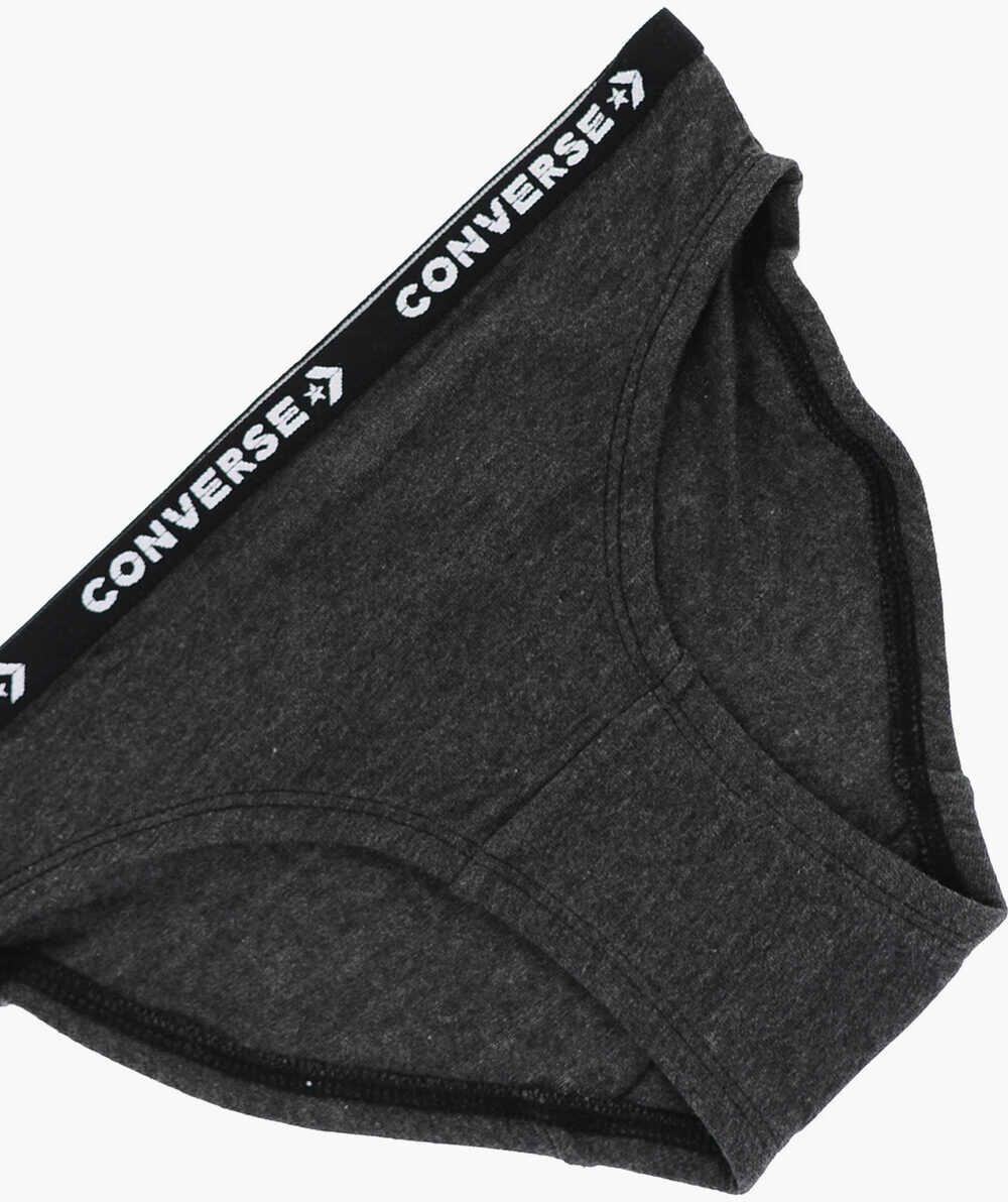 Chiloti Converse Set Of 5 Stretch Cotton Briefs With Logoed Elastic Band Multicolor Baieti (BM 16479378) 3