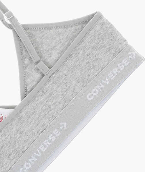 Sutiene Converse Triangle 2 Pairs Of Bra Set With Logoed Band White Fete (BM 16479384) 3