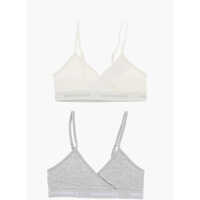 Sutiene Triangle 2 Pairs Of Bra Set With Logoed Band Fete