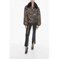 Bomber jacket pentru Barbati pagina 4 - Bomber jacket RANDOM IDENTITIES Camo-Printed Padded Jacket With Faux-Furred Collar Military Green Barbati (BM 16479393) - B-mall.ro