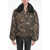 RANDOM IDENTITIES Camo-Printed Padded Jacket With Faux-Furred Collar Military Green