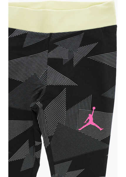 Colanti Nike Air Jordan Printed Leggings With Contrast Band On The Waist Gray Fete (BM 16479414) 2